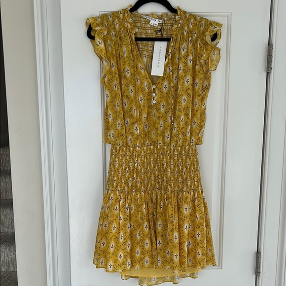 VERONICA BEARD Rayna Botanical Ikat sun dress - Picture 2 of 8